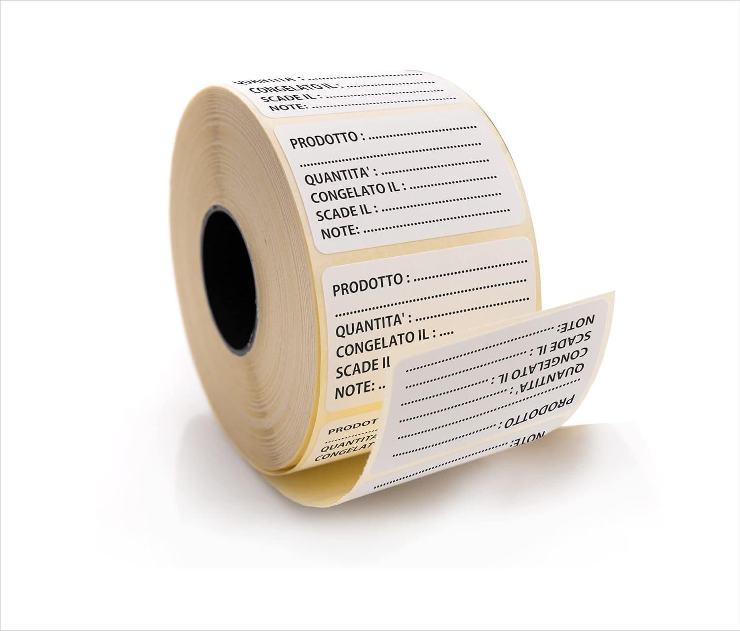 Etichette Congelatore
